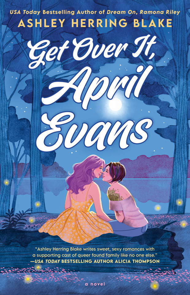 Get Over It, April Evans (A Clover Lake Novel) book cover by Ashley Herring Blake