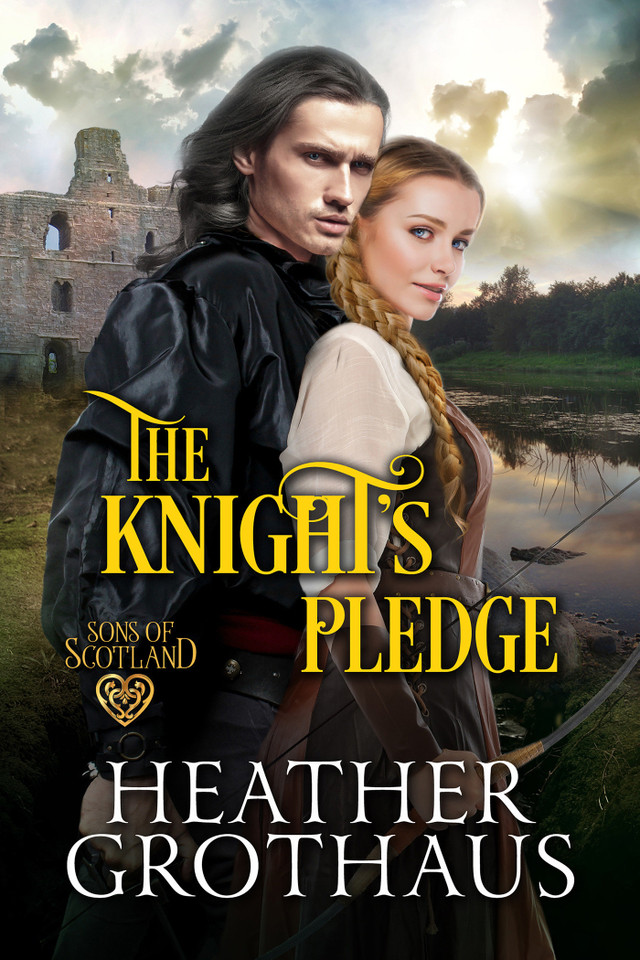 The Knight's Pledge (Sons of Scotland) book cover by Heather Grothaus