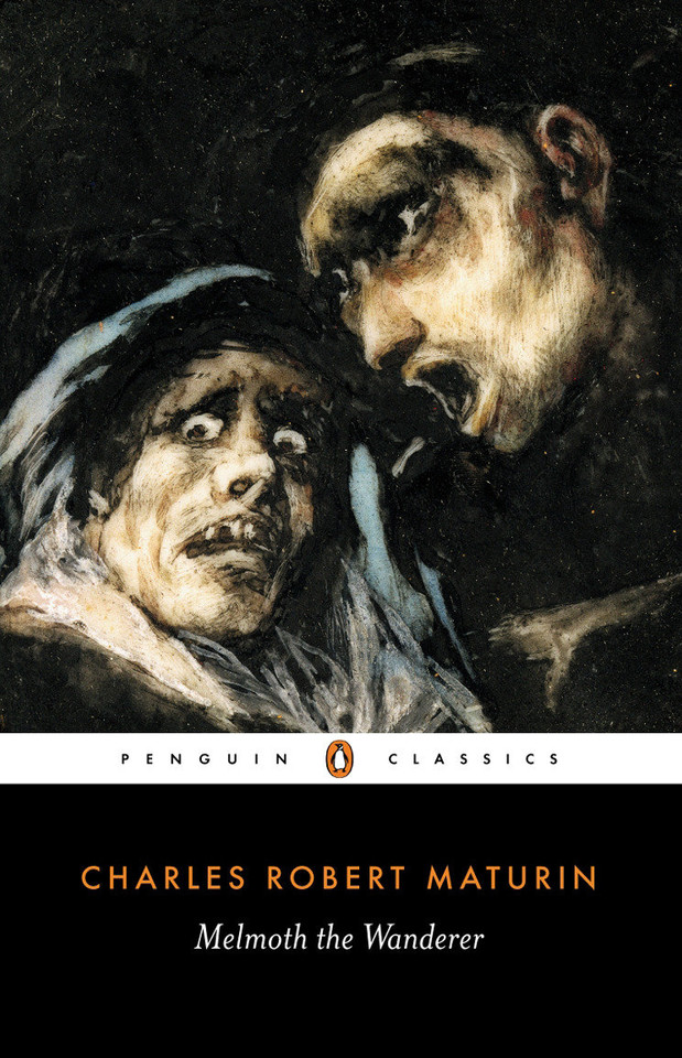 Melmoth the Wanderer book cover by Charles Robert Maturin