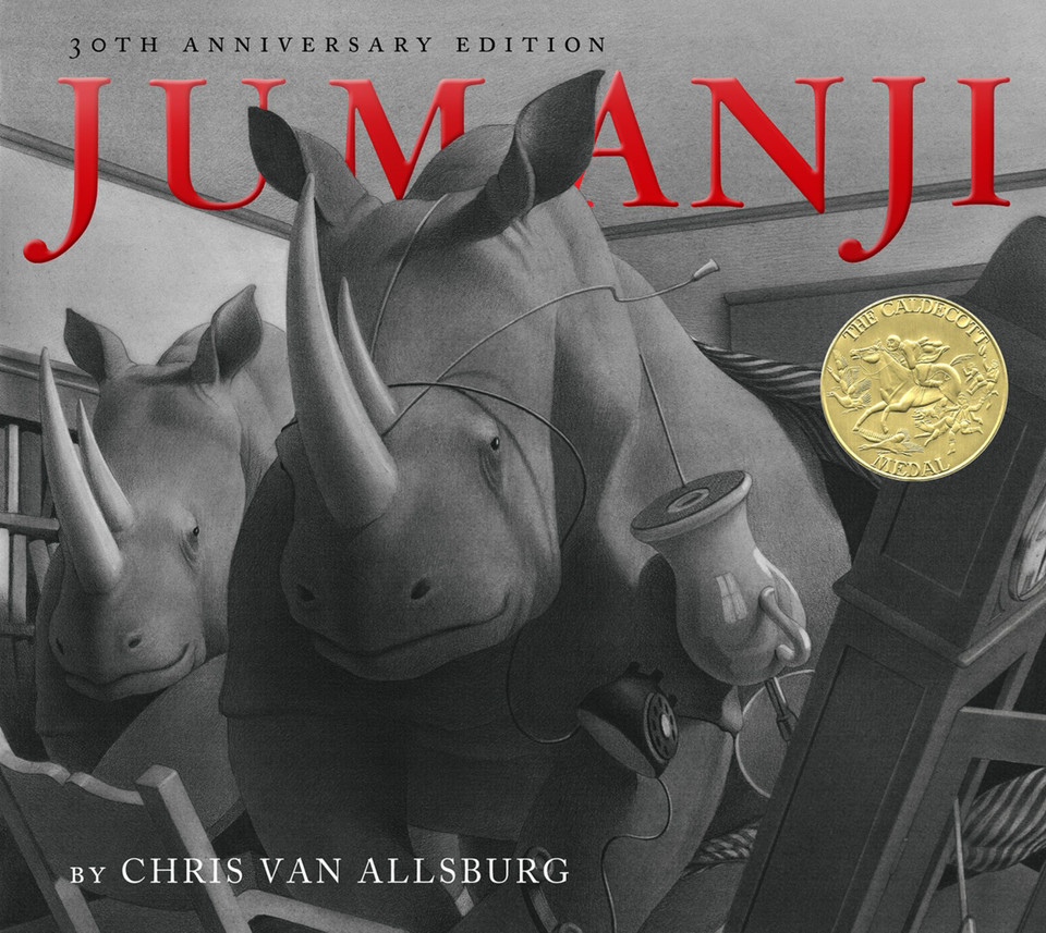 Jumanji 30th Anniversary Edition: A Caldecott Award Winner book cover by Chris Van Allsburg