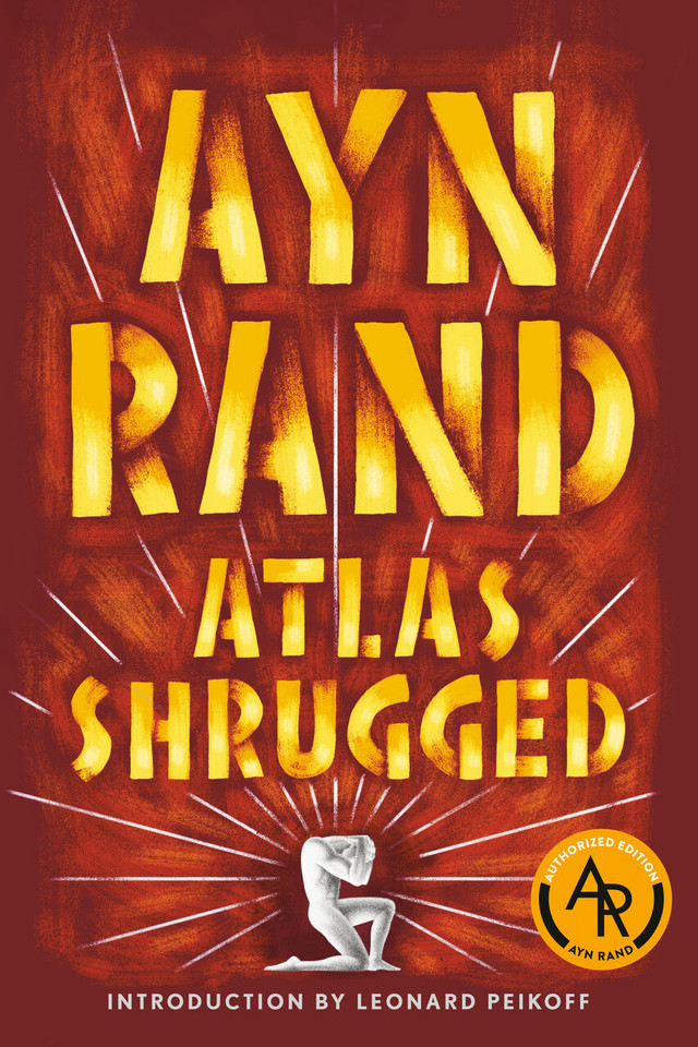 Atlas Shrugged book cover by Ayn Rand
