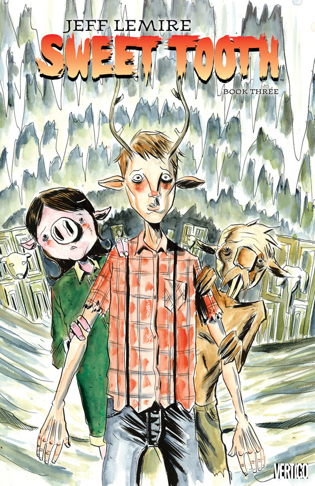 Sweet Tooth Book Three book cover by Jeff Lemire