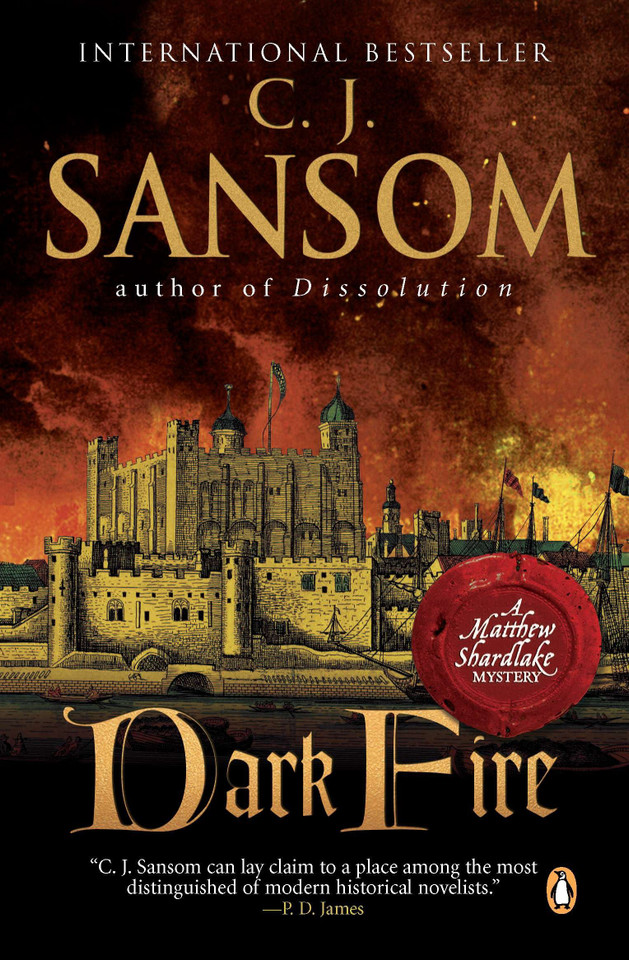Dark Fire: A Matthew Shardlake Tudor Mystery (A Matthew Shardlake Tudor Mystery) book cover by C. J. Sansom