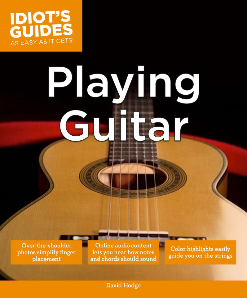 Playing Guitar (Idiot's Guides) book cover by David Hodge