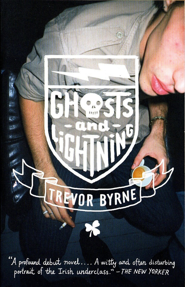 Ghosts and Lightning book cover by Trevor Byrne