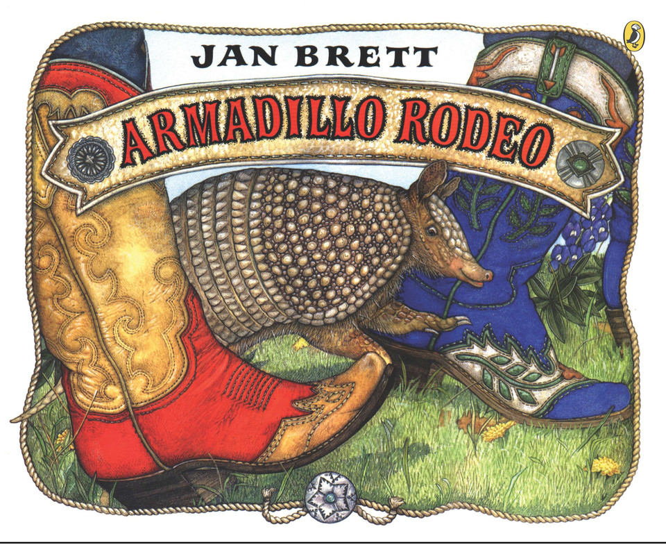 Armadillo Rodeo book cover by Jan Brett