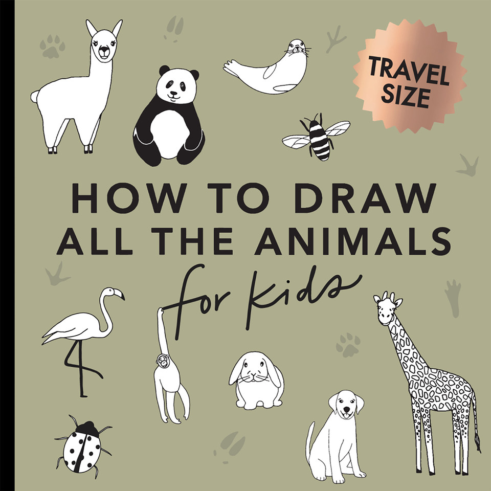 All the Animals: How to Draw Books for Kids with Dogs, Cats, Lions, Dolphins, and More (Summer Activity Book for Kids) (Travel Activities Series) book cover by Alli Koch