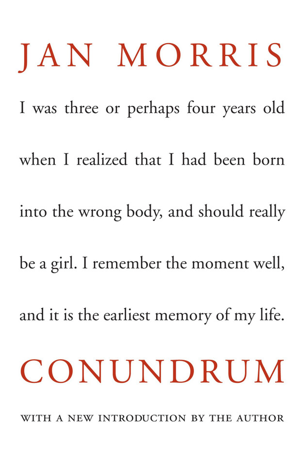 Conundrum book cover by Jan Morris