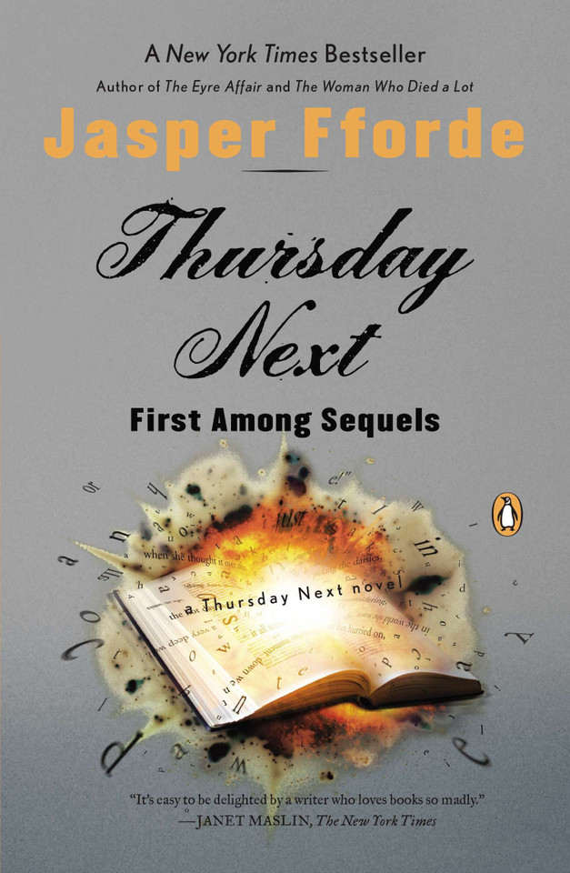 Thursday Next: First Among Sequels: A Thursday Next Novel (A Thursday Next Novel) book cover by Jasper Fforde