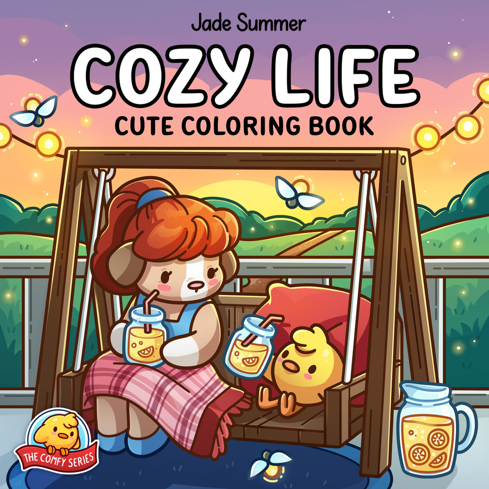 Cozy Life: Cute Coloring Book (The Comfy Series) book cover by Jade Summer