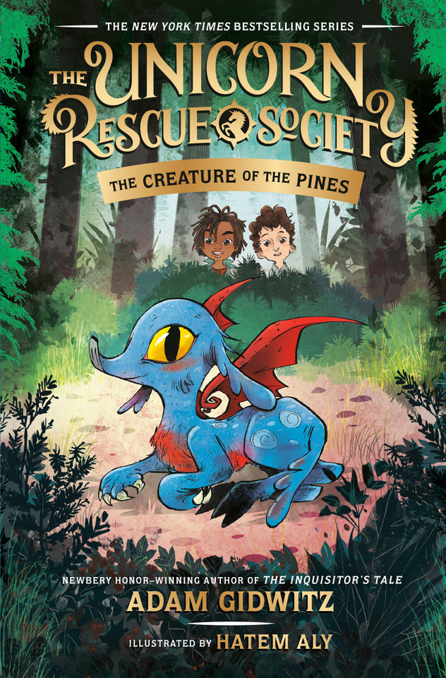 The Creature of the Pines (The Unicorn Rescue Society) book cover by Adam Gidwitz