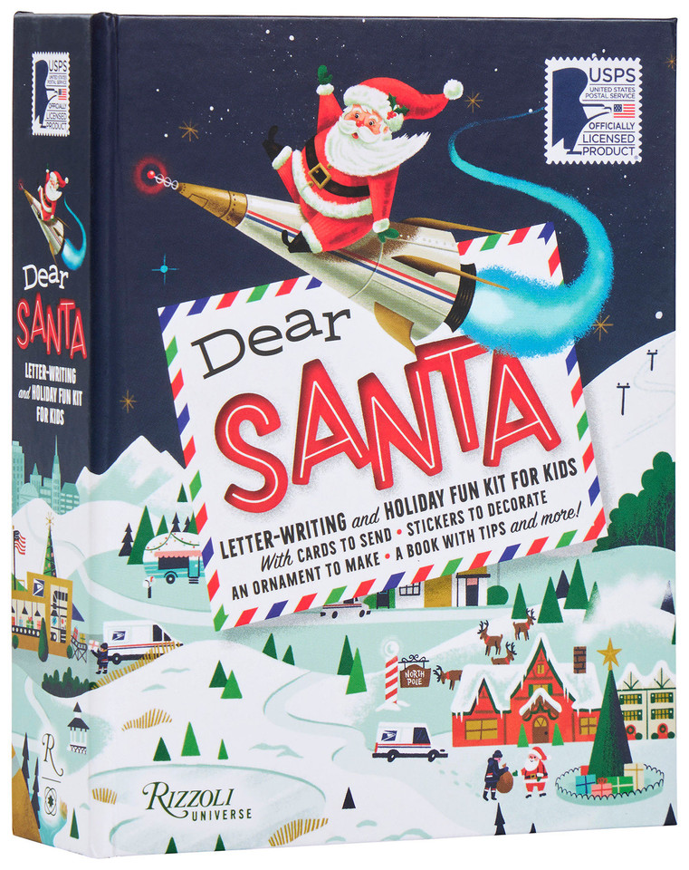 Dear Santa: Letter-Writing and Holiday Fun Kit for Kids from the USPS book cover by United States Postal Service