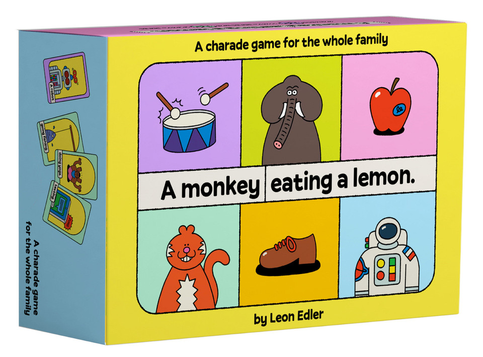 A Monkey Eating a Lemon: A charade game for the whole family book cover by Leon Edler