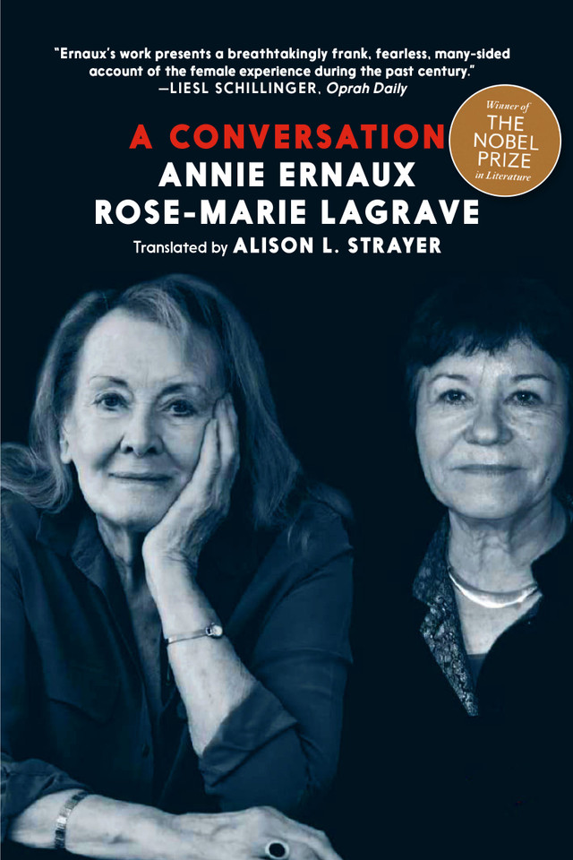 A Conversation book cover by Annie Ernaux, Rose-Marie Lagrave