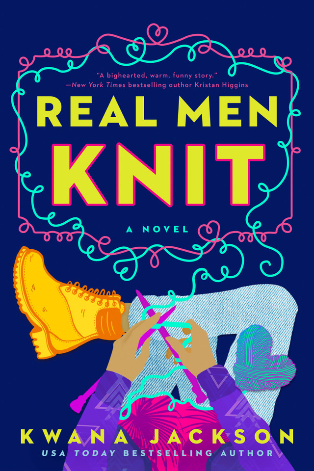 Real Men Knit (Real Men Knit series) book cover by Kwana Jackson