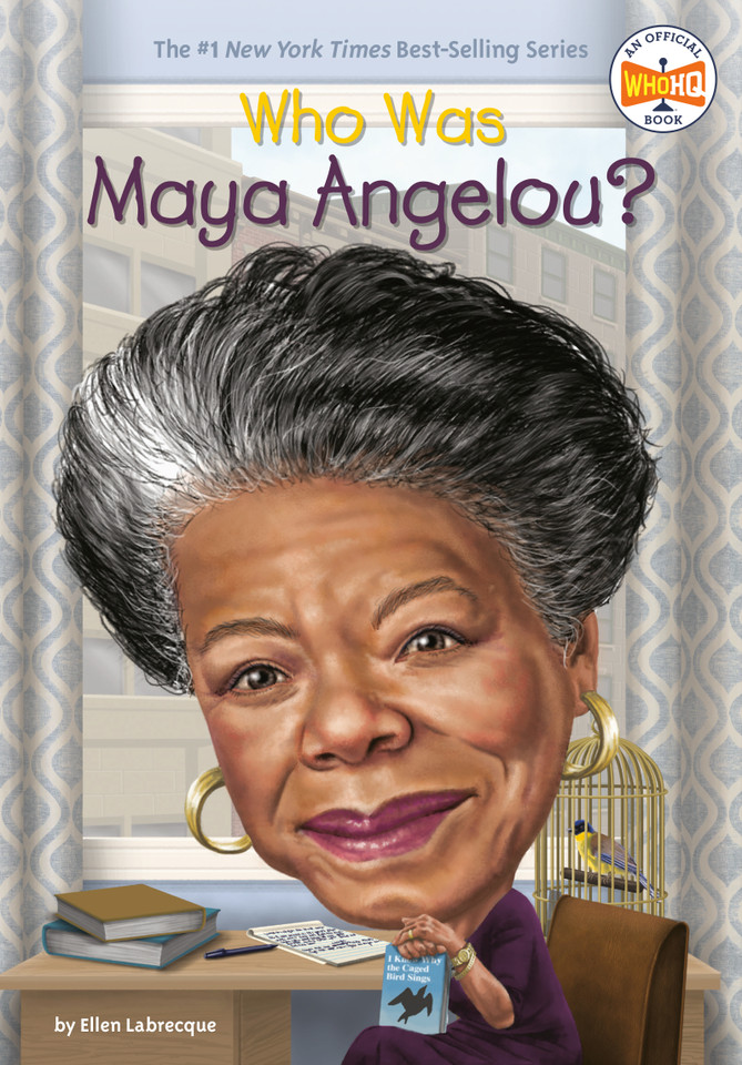 Who Was Maya Angelou? (Who Was?) book cover by Ellen Labrecque, Who HQ