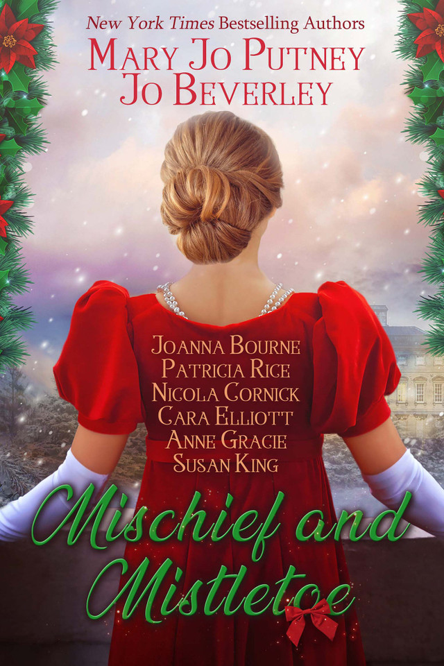 Mischief and Mistletoe book cover by Jo Beverley, Mary Jo Putney, Patricia Rice, Nicola Cornick, Anne Gracie