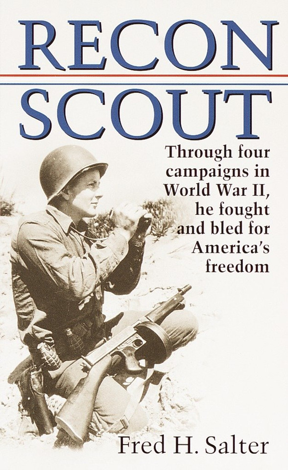 Recon Scout: Story of World War II book cover by Fred H. Salter