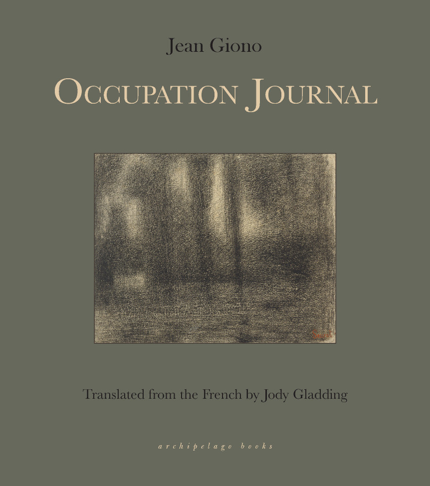 Occupation Journal book cover by Jean Giono
