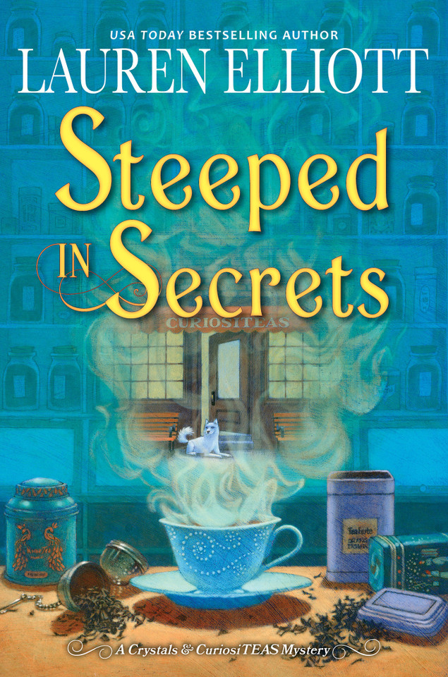 Steeped in Secrets: A Magical Mystery (A Crystals & CuriosiTEAS Mystery) book cover by Lauren Elliott