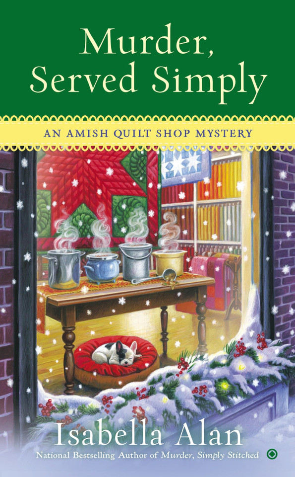 Murder, Served Simply (Amish Quilt Shop Mystery) book cover by Isabella Alan