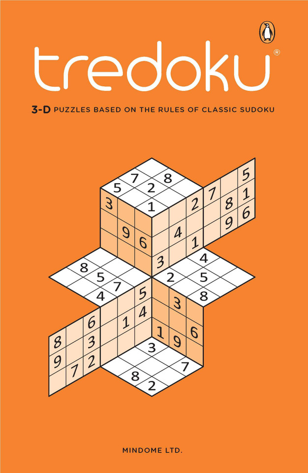 Tredoku: 3-D Puzzles Based on the Rules of Classic Sudoku book cover by Mindome Ltd.