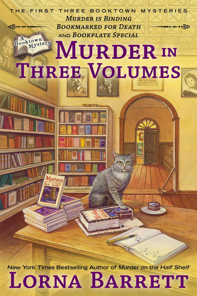 Murder in Three Volumes (A Booktown Mystery) book cover by Lorna Barrett