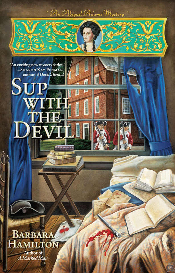 Sup with the Devil (An Abigail Adams Mystery) book cover by Barbara Hamilton