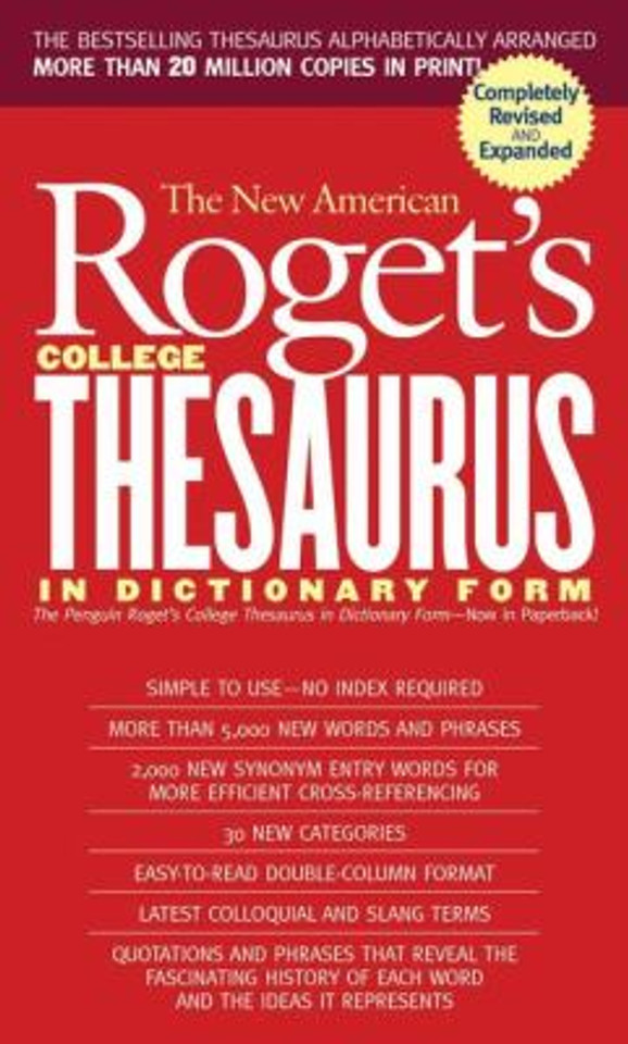 The New American Roget's College Thesaurus [Mass Market Paperback] Cover