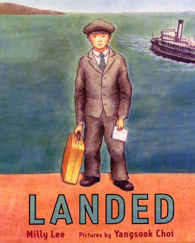 Landed book cover by Milly Lee