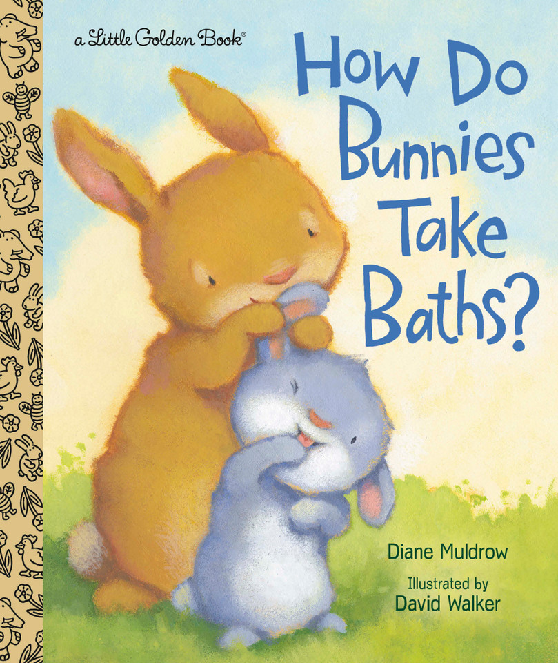 How Do Bunnies Take Baths? (Little Golden Book) book cover by Diane Muldrow