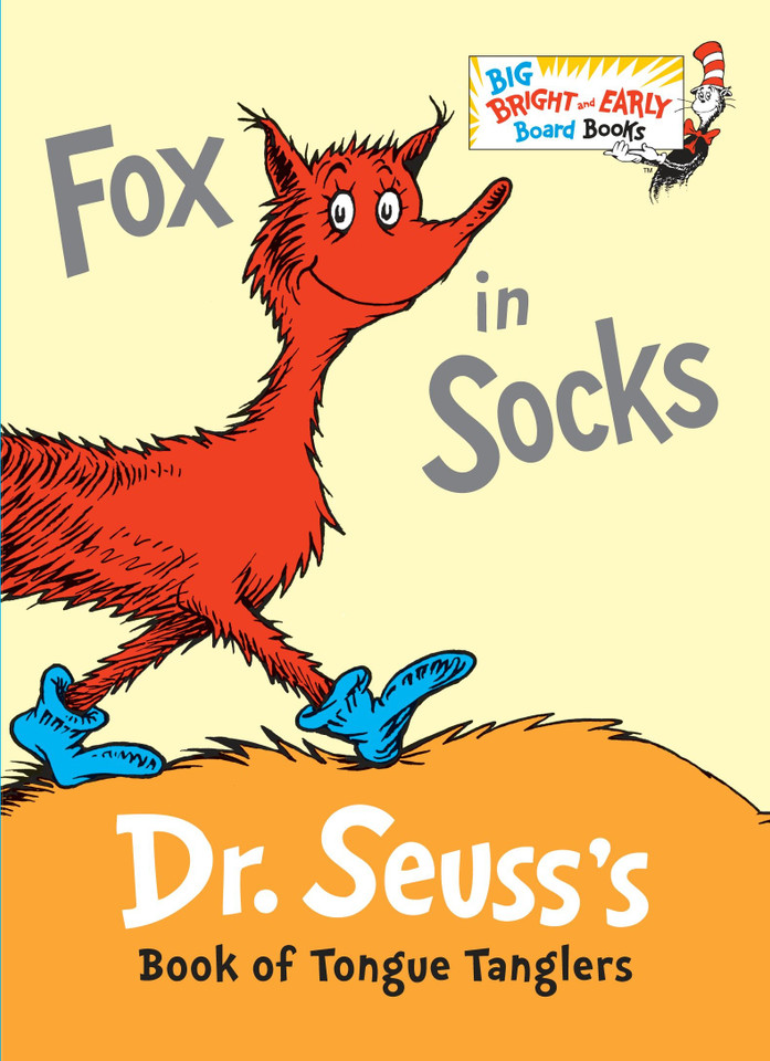 Fox in Socks: Larger Trim Size (Big Bright & Early Board Book) book cover by Dr. Seuss