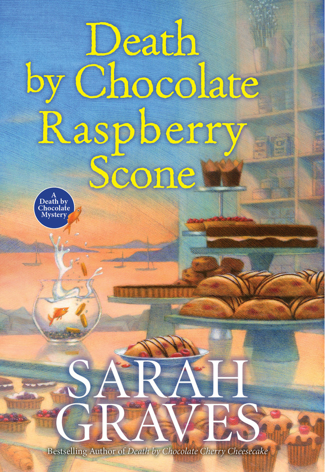 Death by Chocolate Raspberry Scone (A Death by Chocolate Mystery) book cover by Sarah Graves