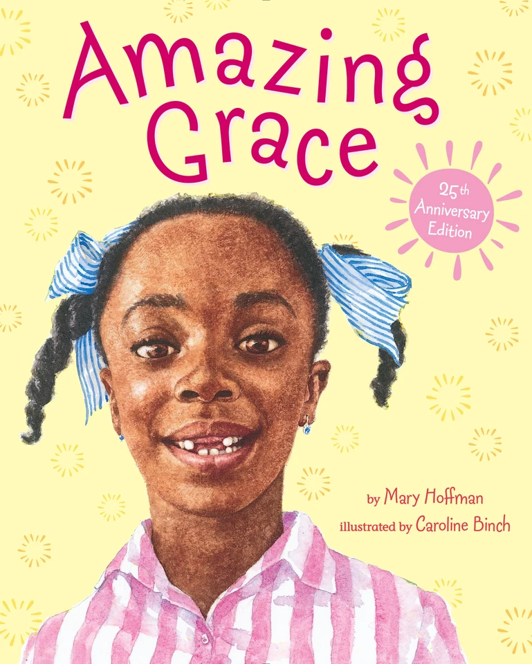 Amazing Grace book cover by Mary Hoffman