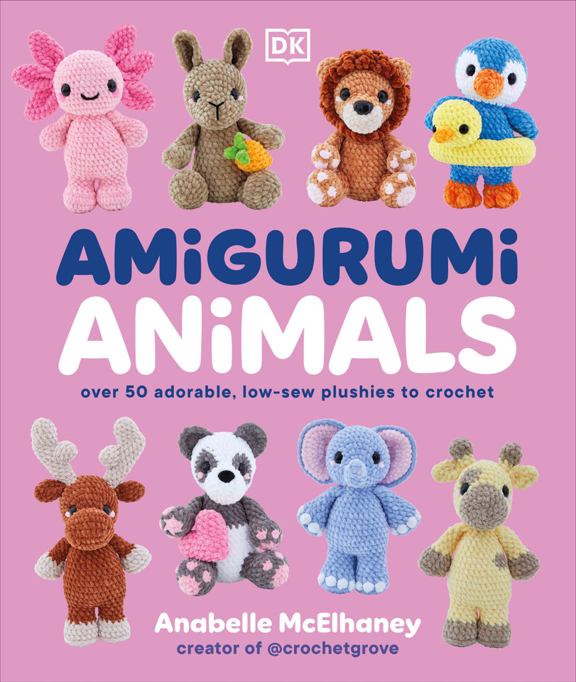 Amigurumi Animals: Over 50 Adorable, Low-sew Plushies to Crochet book cover by Anabelle Mcelhaney