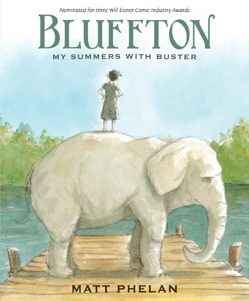 Bluffton: A Graphic Novel: My Summers with Buster Keaton book cover by Matt Phelan