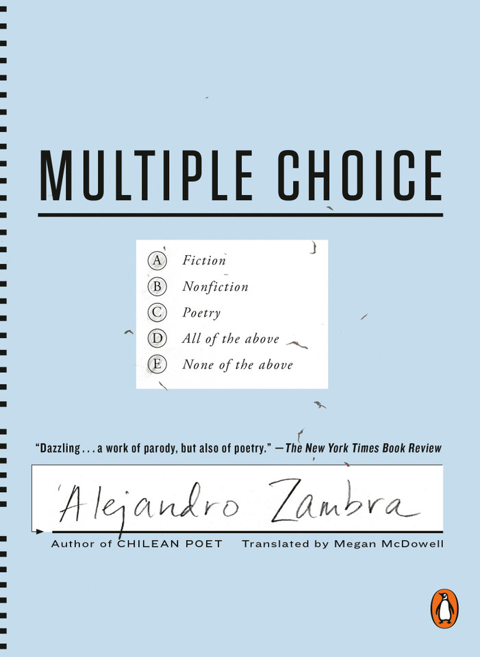 Multiple Choice book cover by Alejandro Zambra
