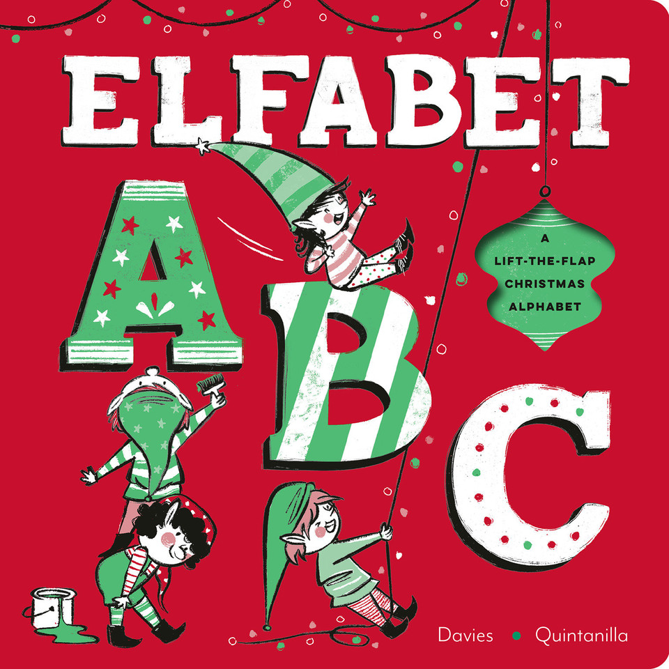 Elfabet ABC: A Lift the Flap Christmas Alphabet book cover by Becky Davies