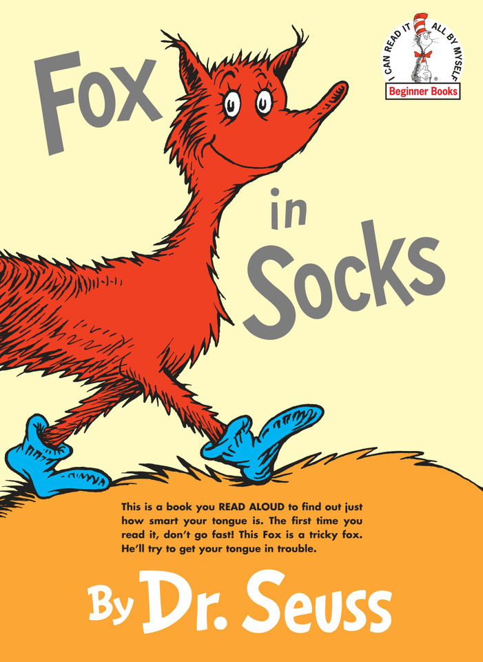 Fox in Socks (Beginner Books) book cover by Dr. Seuss