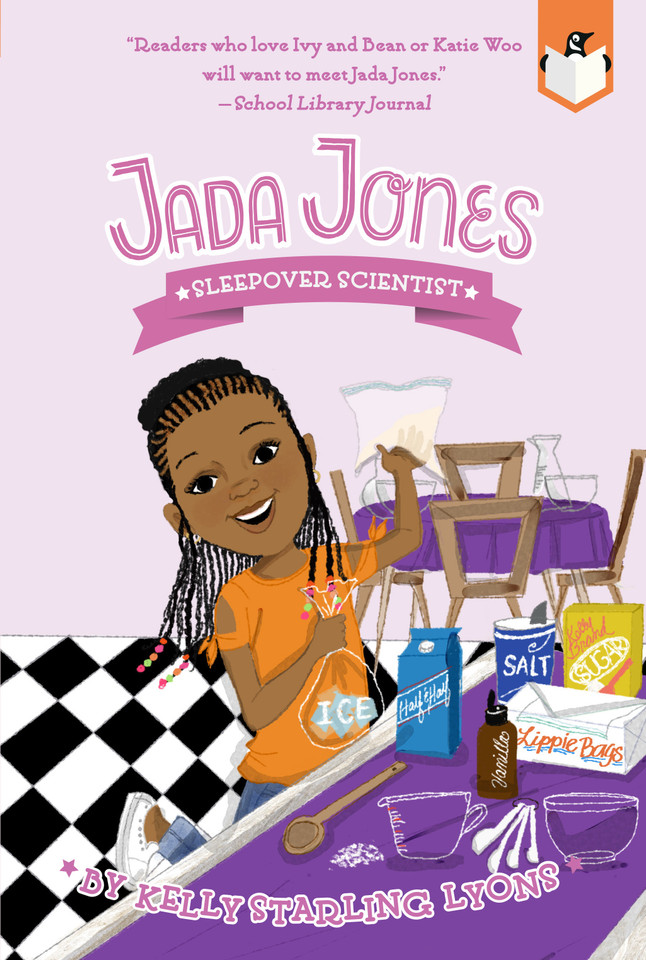 Sleepover Scientist #3 (Jada Jones) book cover by Kelly Starling Lyons
