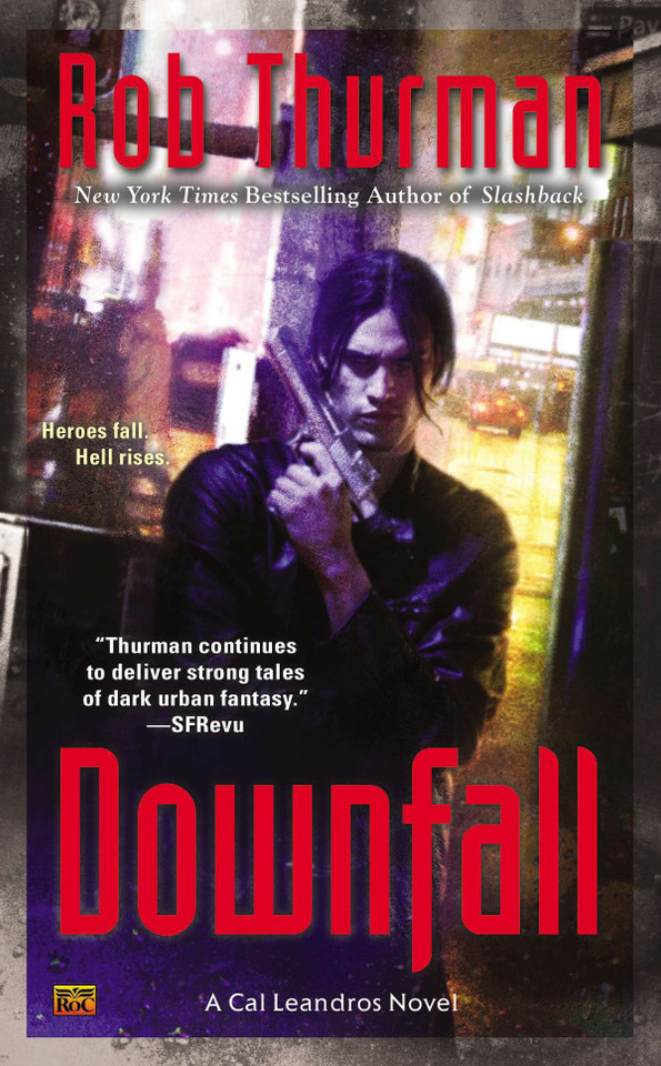 Downfall (Cal Leandros) book cover by Rob Thurman