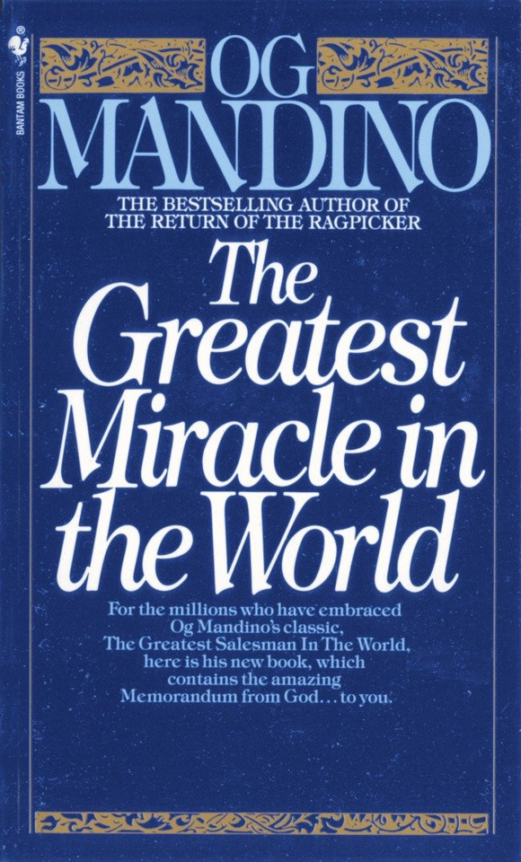 The Greatest Miracle in the World book cover by Og Mandino