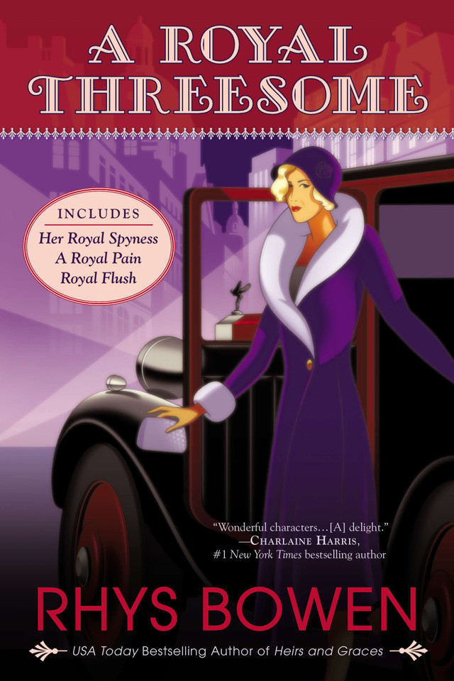 A Royal Threesome (A Royal Spyness Mystery) book cover by Rhys Bowen