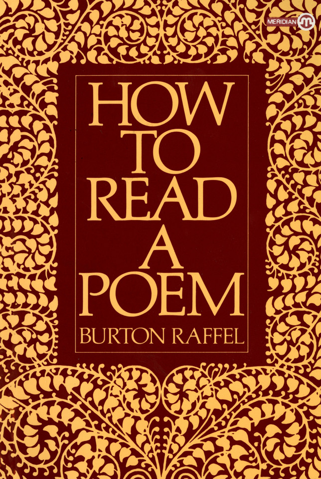 How to Read a Poem book cover by Burton Raffel