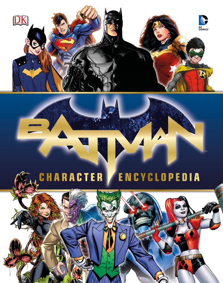 Batman Character Encyclopedia book cover by Matthew K. Manning