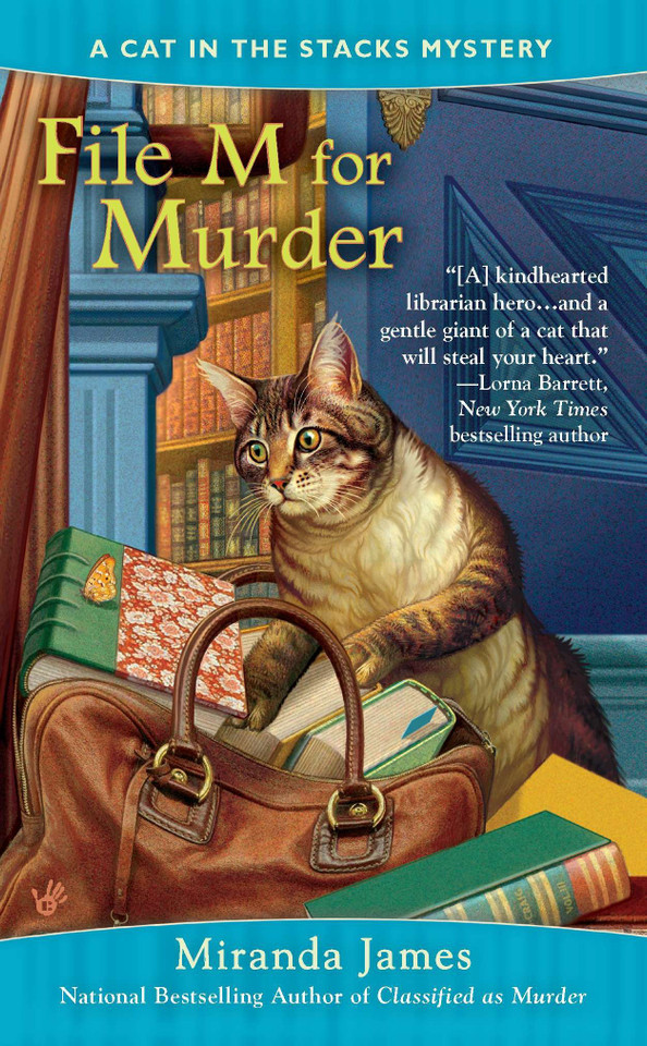 File M for Murder (Cat in the Stacks Mystery) book cover by Miranda James