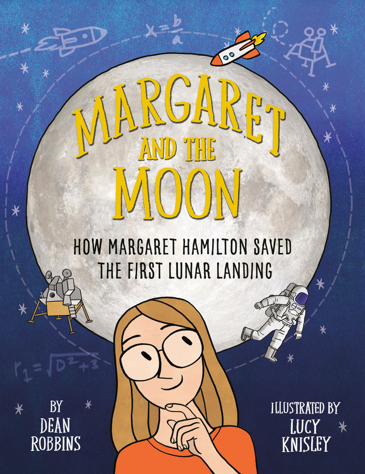 Margaret and the Moon book cover by Dean Robbins