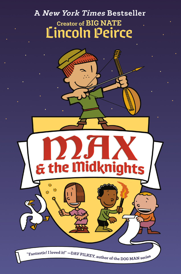 Max and the Midknights (Max & The Midknights) book cover by Lincoln Peirce