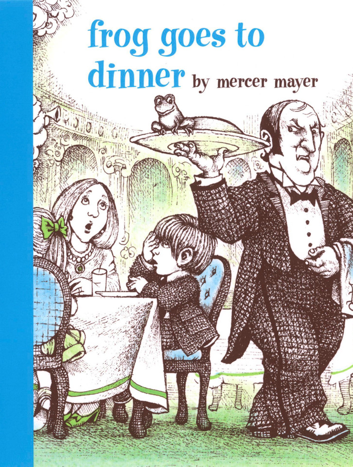 Frog Goes to Dinner (A Boy, a Dog, and a Frog) book cover by Mercer Mayer