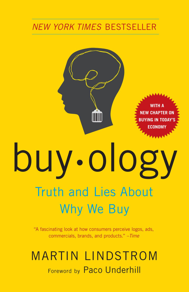 Buyology: Truth and Lies About Why We Buy book cover by Martin Lindstrom